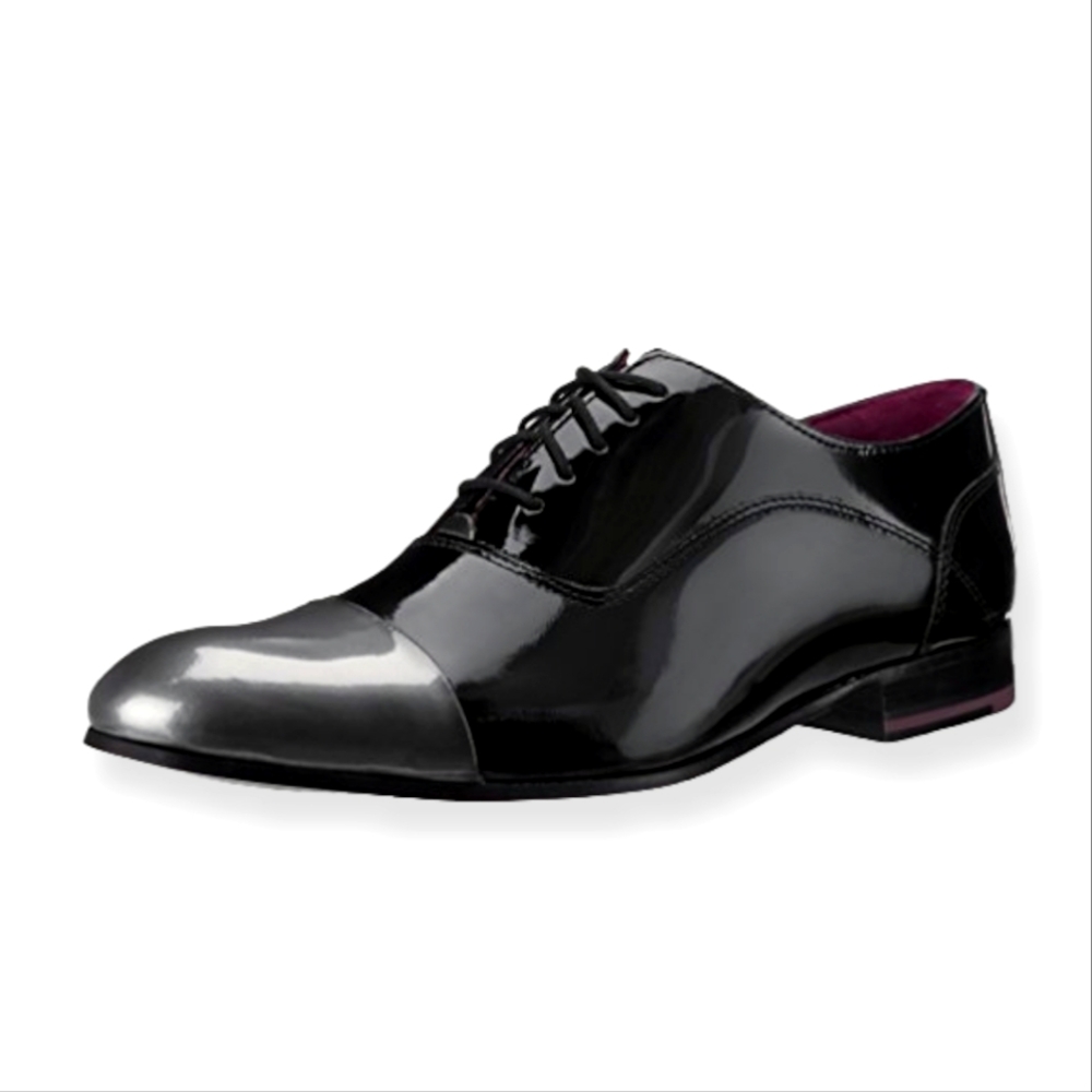 Patent Leather Captoe Shoe